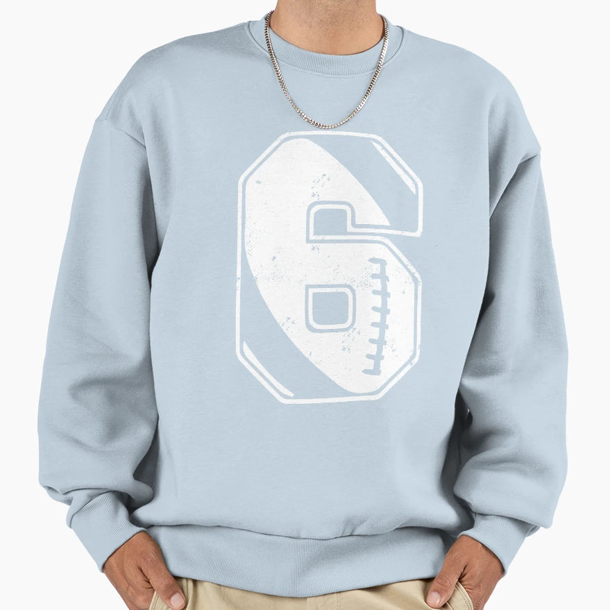 Football 6 Sweatshirt - Minimalist Print Men Women - T-Shirt, Sweatshirt, Hoodie