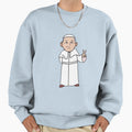 Pope Francis Sweatshirt - Minimalist Print for Adults - T-Shirt, Sweatshirt, Hoodie