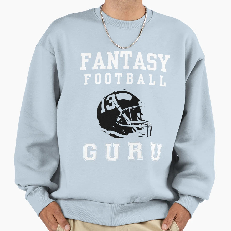 Fantasy Football Guru Sweatshirt - Novelty Apparel for Adults - T-Shirt, Sweatshirt, Hoodie