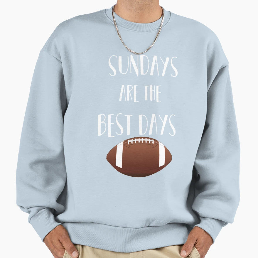 Funny Football Sundays Are Best Days Sweatshirt - Minimalist Print Unisex - T-Shirt, Sweatshirt, Hoodie
