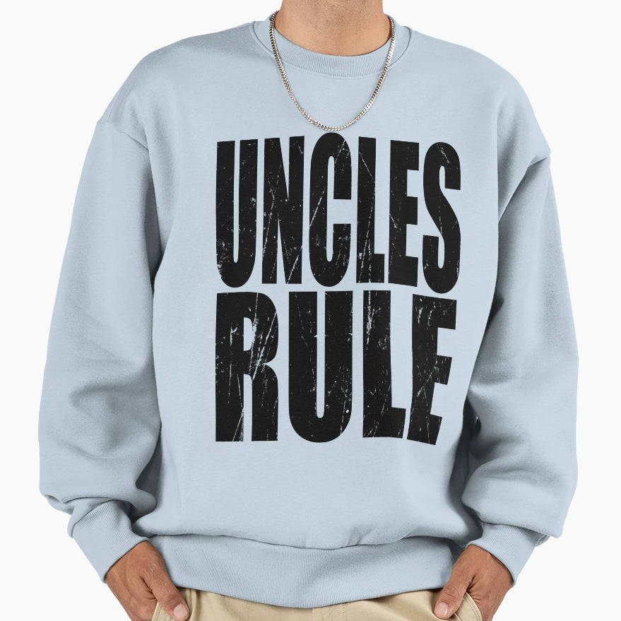 Uncles Rule Uncle Funny T Shirts Funny T-Shirt - Graphic Print Unisex - T-Shirt, Sweatshirt, Hoodie