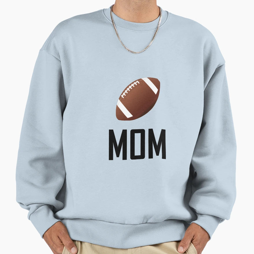 Football Sports Mom Sweatshirt - Aesthetic Graphic for Adults - T-Shirt, Sweatshirt, Hoodie