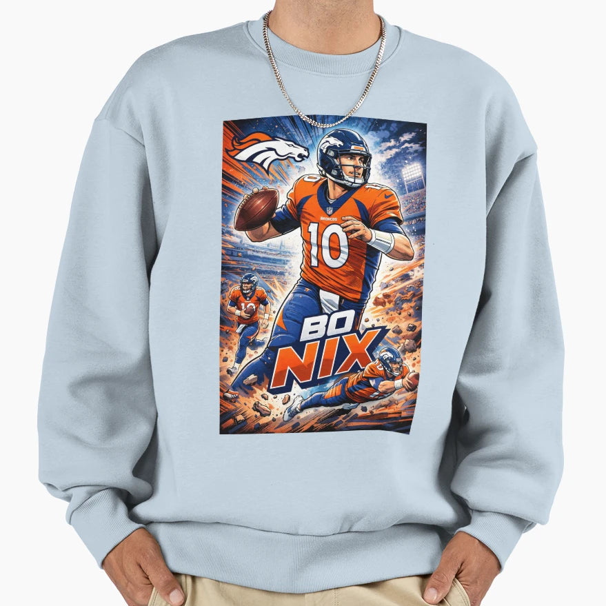 Bo Nix Move Sweatshirt - Trendy Graphic Men Women - T-Shirt, Sweatshirt, Hoodie