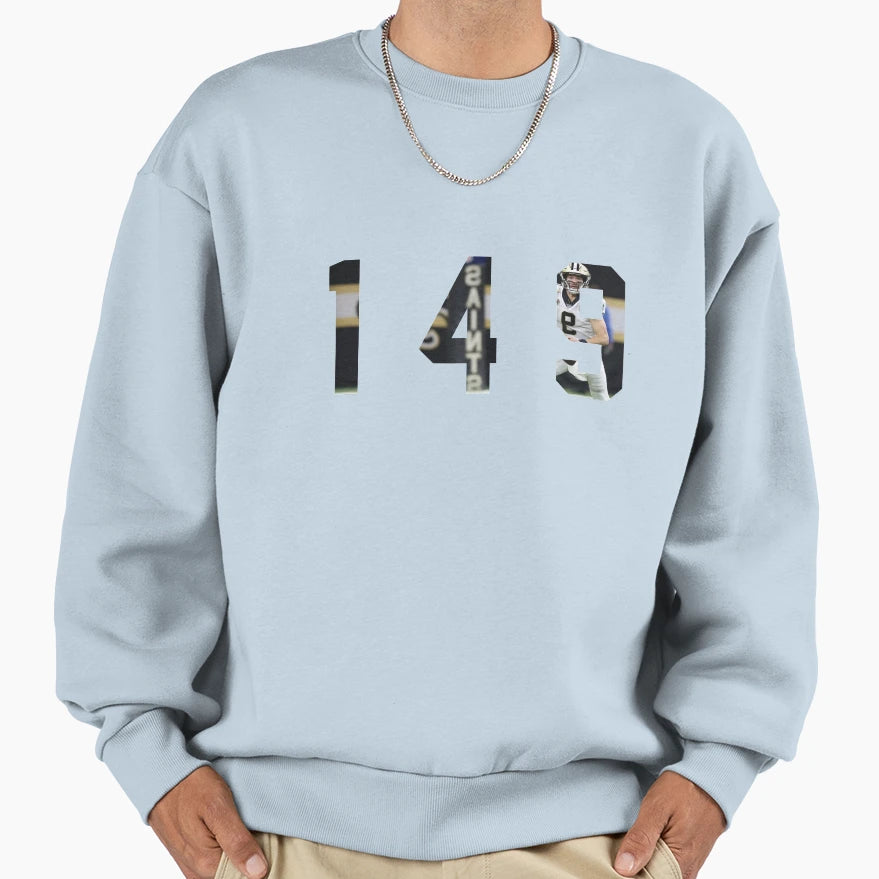 Drew Brees 149 Sweatshirt - Custom Art Print Men Women - T-Shirt, Sweatshirt, Hoodie