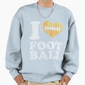 I Heart Football Sweatshirt - Graphic Print for Adults - T-Shirt, Sweatshirt, Hoodie