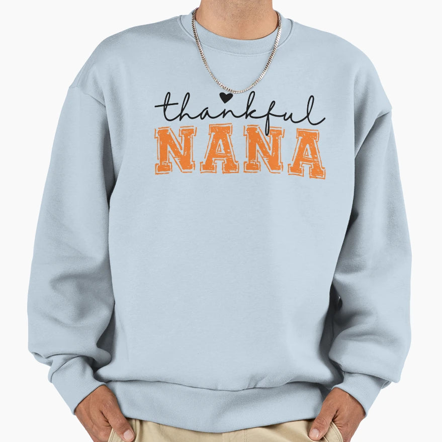 Thankful Nana Halloween Vibes T-Shirt - Aesthetic Graphic Men Women - T-Shirt, Sweatshirt, Hoodie