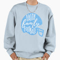 Faith Family Football Sweatshirt - Casual Everyday Wear Unisex - T-Shirt, Sweatshirt, Hoodie