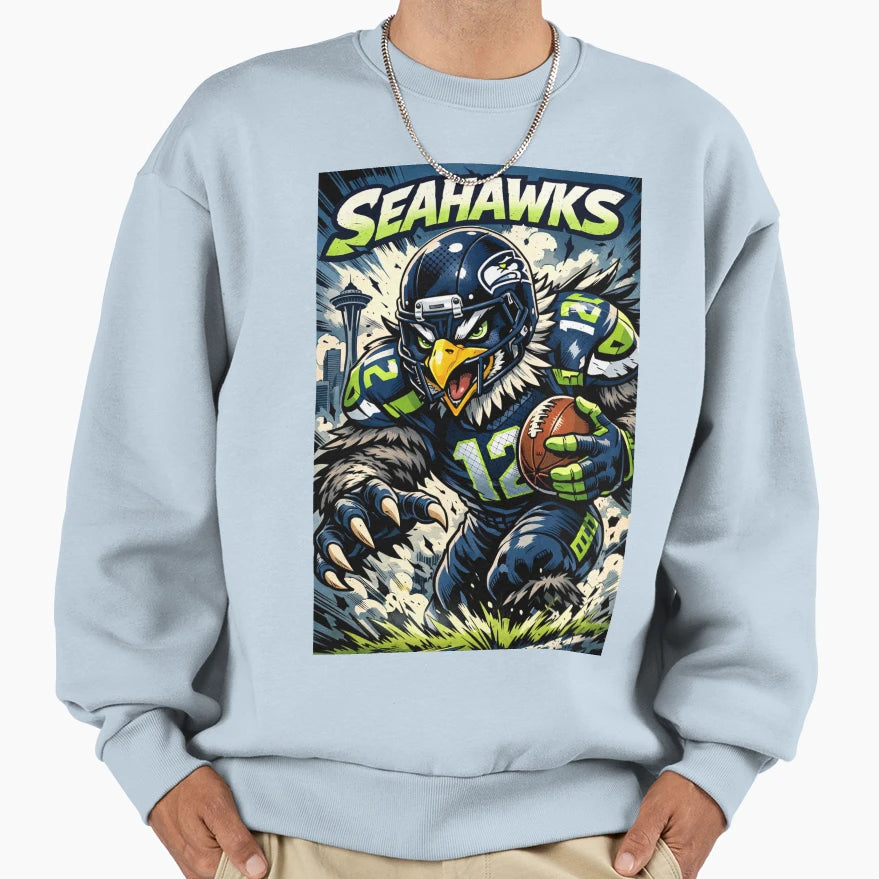 Seahawks Action Sweatshirt - Minimalist Print Men Women - T-Shirt, Sweatshirt, Hoodie