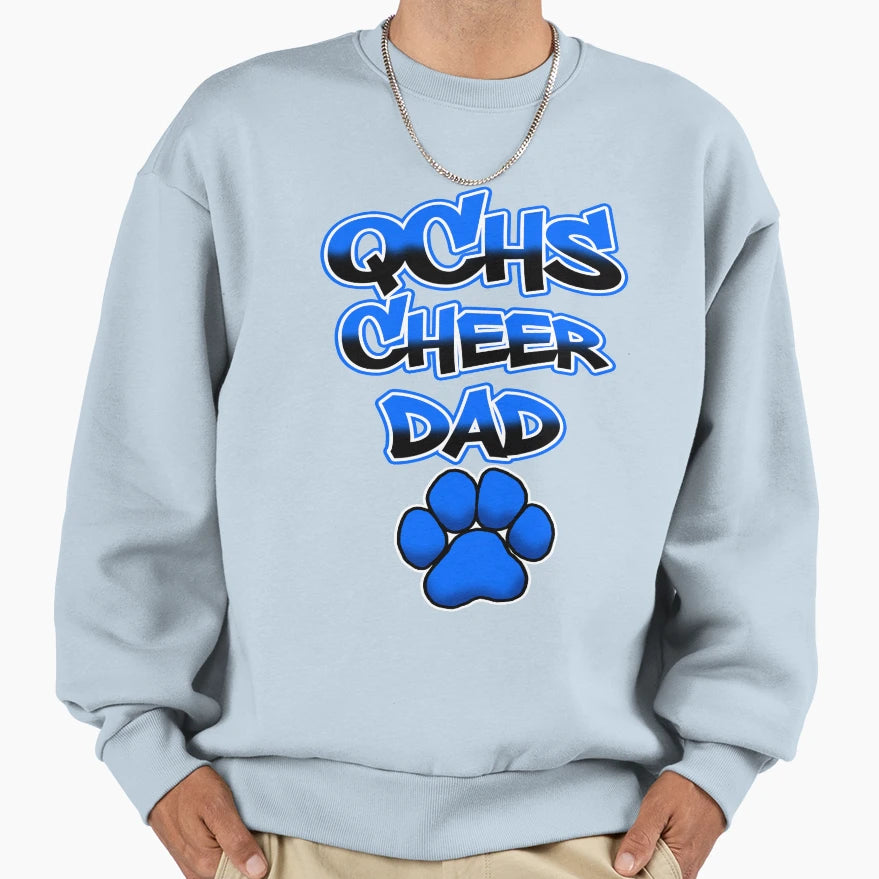Qchs Cheer Dad Graffiti Sweatshirt - Streetwear Style Men Women - T-Shirt, Sweatshirt, Hoodie
