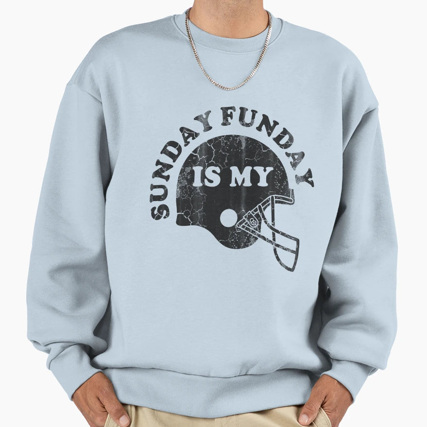 Sunday Is My Funday Sweatshirt - Graphic Print Men Women - T-Shirt, Sweatshirt, Hoodie