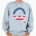 Letter Q Capital Alphabet American Sweatshirt - Streetwear Style Unisex - T-Shirt, Sweatshirt, Hoodie