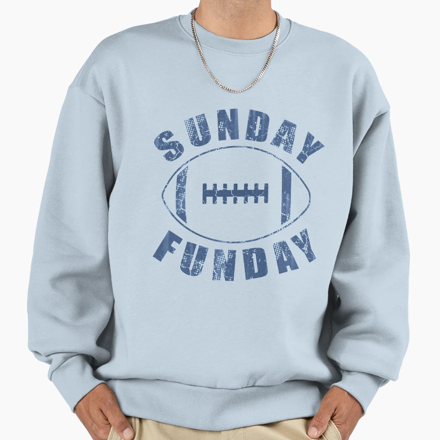 Sunday Funday Football Sweatshirt - Casual Everyday Wear for Adults - T-Shirt, Sweatshirt, Hoodie