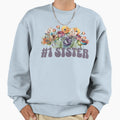 Bohemian Floral Best Sister Ever 1 Sweatshirt - Aesthetic Graphic Unisex - T-Shirt, Sweatshirt, Hoodie