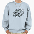 Sunday Funday Football Fan Sweatshirt - Trendy Graphic Men Women - T-Shirt, Sweatshirt, Hoodie