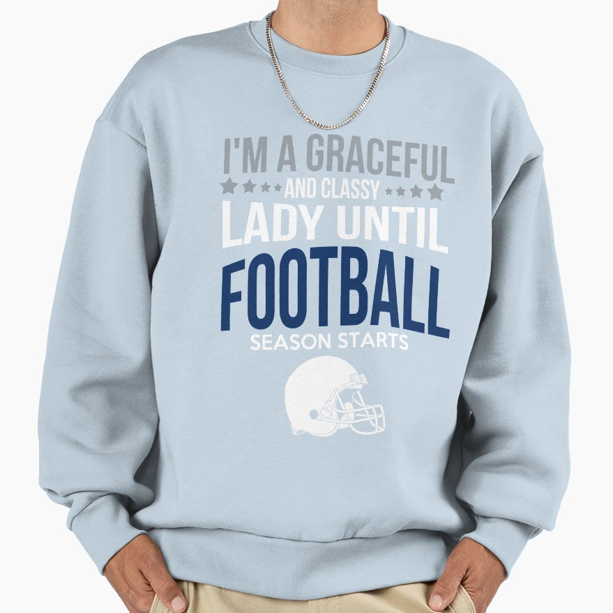Football Sweatshirt - Novelty Apparel for Adults - T-Shirt, Sweatshirt, Hoodie