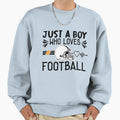 Just Who Loves Football Sweatshirt - Trendy Graphic Unisex - T-Shirt, Sweatshirt, Hoodie