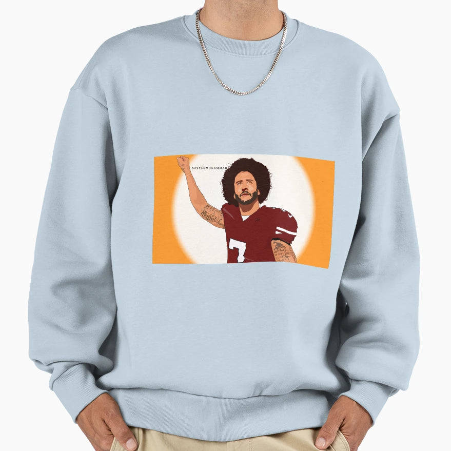 Kaepernick True Hero Sweatshirt - Fun Novelty Design for Adults - T-Shirt, Sweatshirt, Hoodie