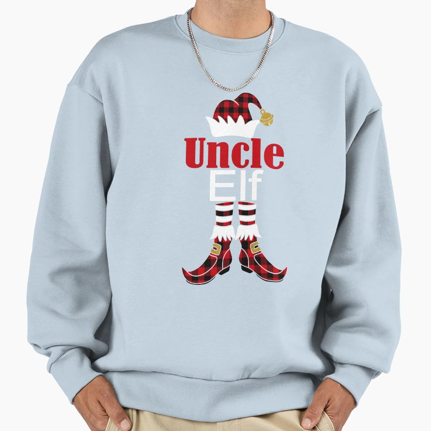 Uncle Elf Matching Family Sweatshirt - Fun Novelty Design Men Women - T-Shirt, Sweatshirt, Hoodie