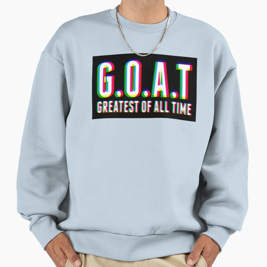 Greatest All Time Cmyk Black Sweatshirt - Fun Novelty Design Men Women - T-Shirt, Sweatshirt, Hoodie