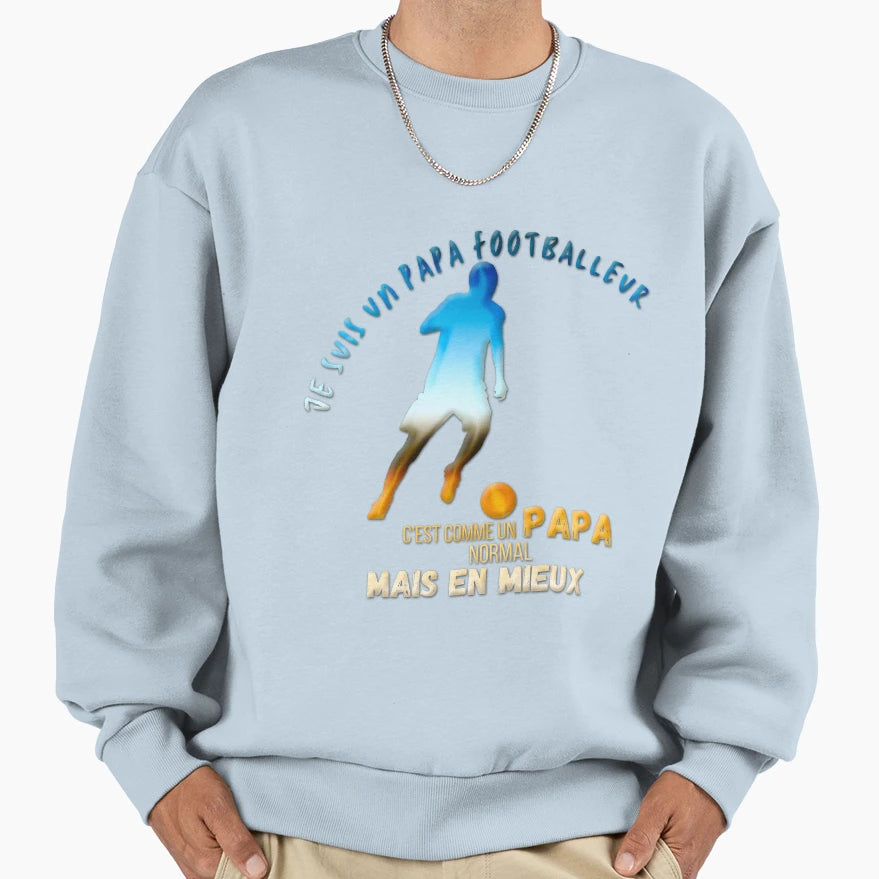 Im Football Dad Its Like Normal Dad Sweatshirt - Minimalist Print Unisex - T-Shirt, Sweatshirt, Hoodie