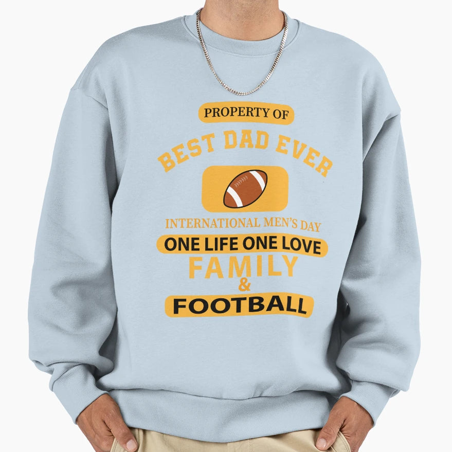 Best Dad Ever International Mes Sweatshirt - Aesthetic Graphic for Adults - T-Shirt, Sweatshirt, Hoodie