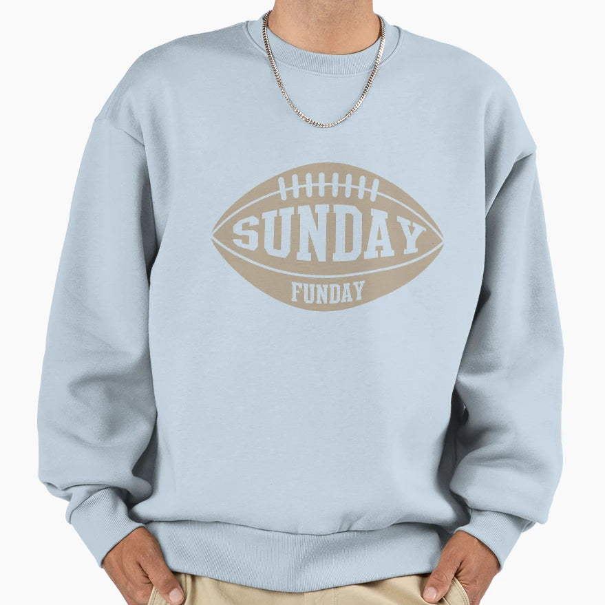 Sunday Funday Football Sweatshirt - Graphic Print Unisex - T-Shirt, Sweatshirt, Hoodie