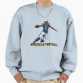 American Football Player Sweatshirt - Novelty Apparel for Adults - T-Shirt, Sweatshirt, Hoodie