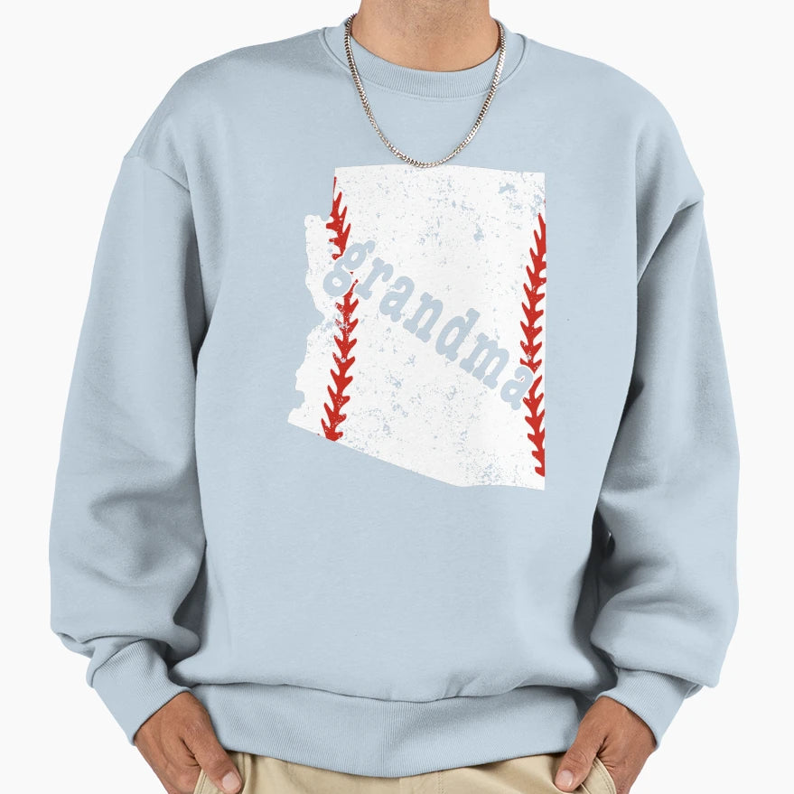 Softball Grandma Arizona Baseball Grandma T-Shirt - Graphic Print Unisex - T-Shirt, Sweatshirt, Hoodie