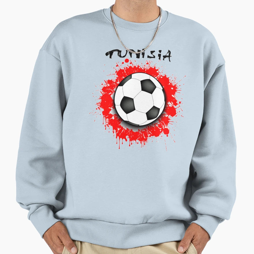 Tunisia Soccer Tunisia Football T-Shirt - Trendy Graphic for Adults - T-Shirt, Sweatshirt, Hoodie