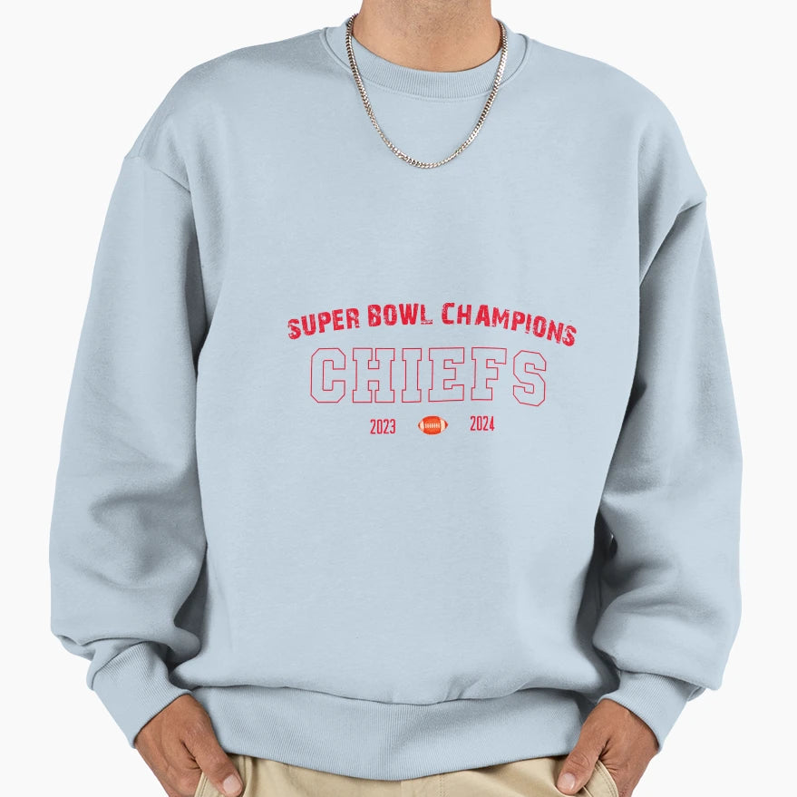Super Bowl Champions 2024 Sweatshirt - Aesthetic Graphic Men Women - T-Shirt, Sweatshirt, Hoodie