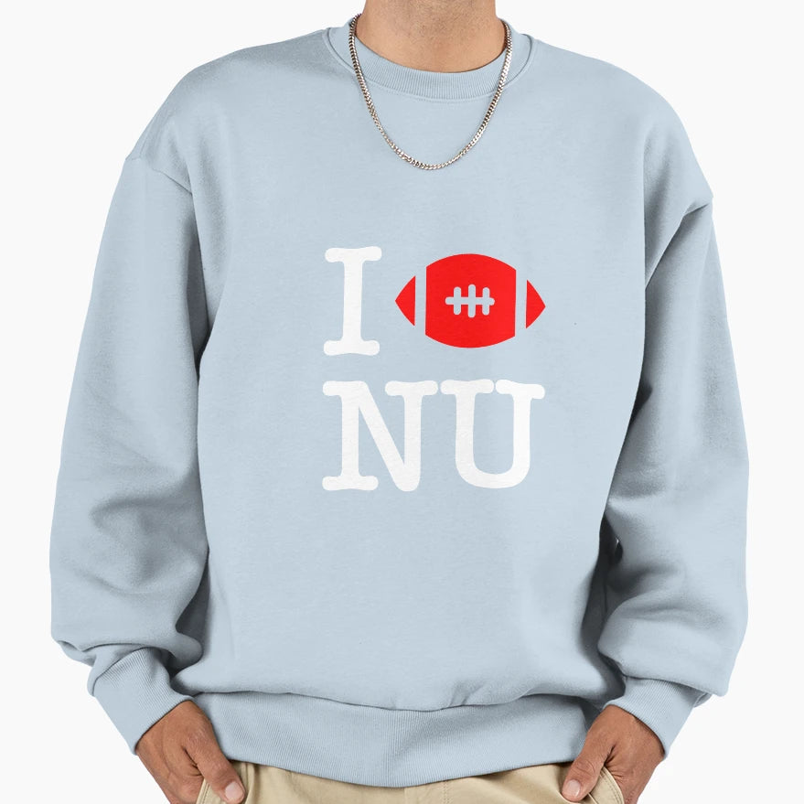 I Love Nu Sweatshirt - Casual Everyday Wear for Adults - T-Shirt, Sweatshirt, Hoodie