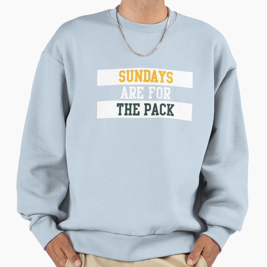 Sundays Are Pack Sweatshirt - Fun Novelty Design for Adults - T-Shirt, Sweatshirt, Hoodie