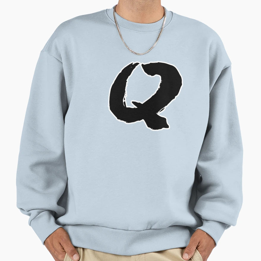 Q Slogan Handwriting Text Sweatshirt - Fun Novelty Design Unisex - T-Shirt, Sweatshirt, Hoodie