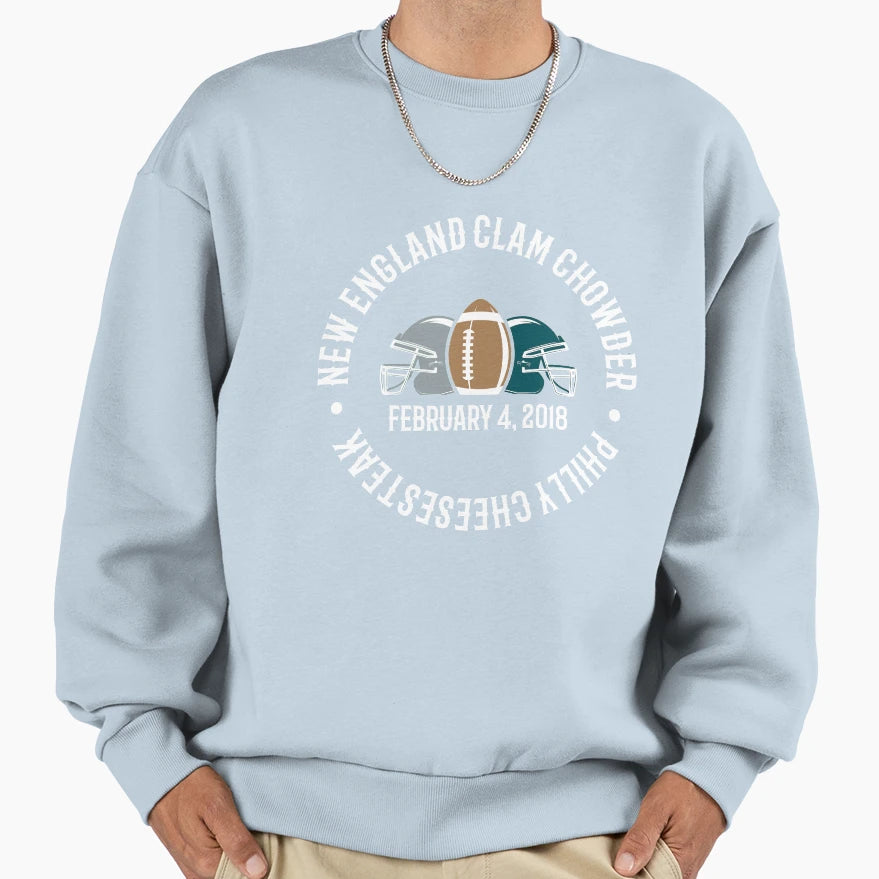 Super Bowl 2018 Philly Cheesesteak Vs Sweatshirt - Streetwear Style Unisex - T-Shirt, Sweatshirt, Hoodie