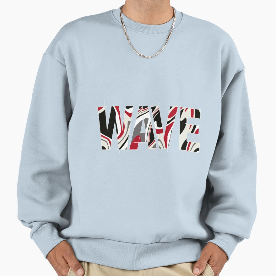Wave Sweatshirt - Minimalist Print Men Women - T-Shirt, Sweatshirt, Hoodie