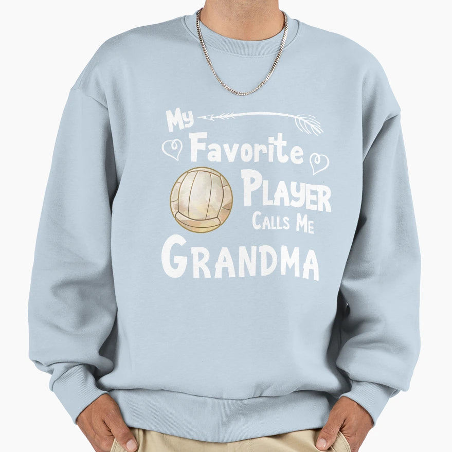 Volleyball My Favorite Player Sweatshirt - Custom Art Print Men Women - T-Shirt, Sweatshirt, Hoodie