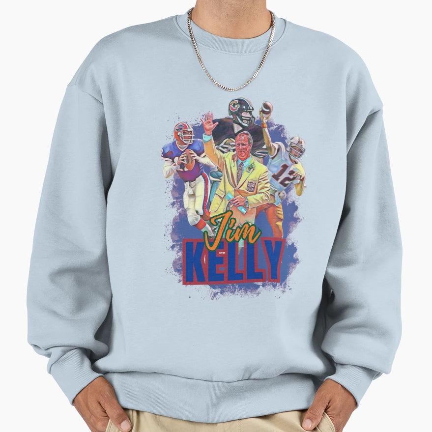 Jim Kelly Fan Art Sweatshirt - Fun Novelty Design for Adults - T-Shirt, Sweatshirt, Hoodie
