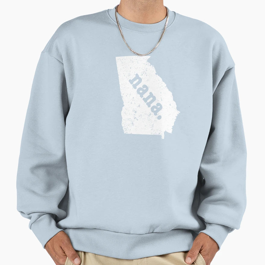 Best Nana Georgia Grandma Sweatshirt - Aesthetic Graphic Unisex - T-Shirt, Sweatshirt, Hoodie