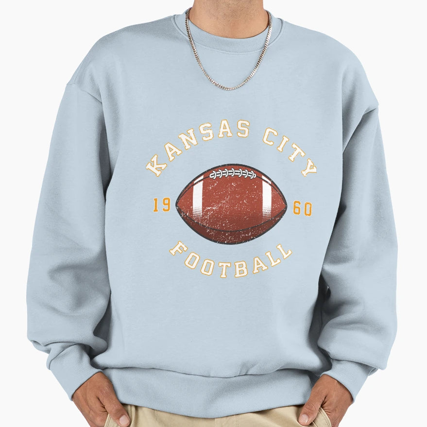 Kansas City Football Gift Sweatshirt - Custom Art Print for Adults - T-Shirt, Sweatshirt, Hoodie