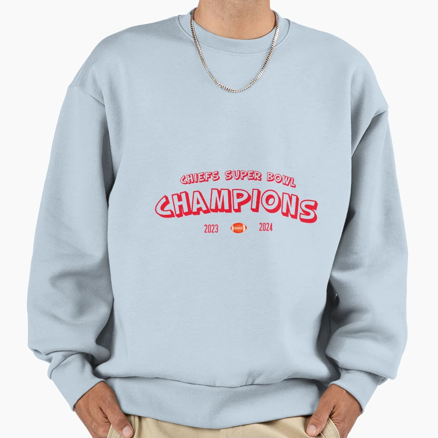 Champions 2024 Super Bowl Liv Sweatshirt - Aesthetic Graphic Men Women - T-Shirt, Sweatshirt, Hoodie
