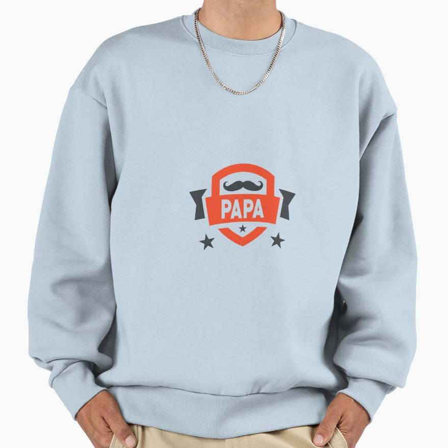 Dad Fathers Day Sweatshirt - Minimalist Print Men Women - T-Shirt, Sweatshirt, Hoodie