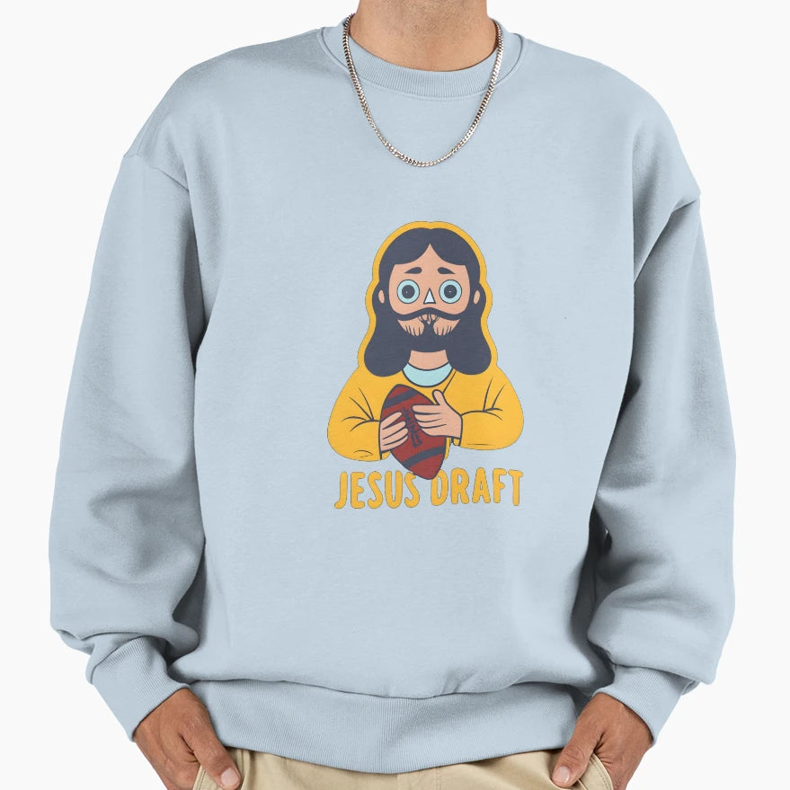 Who Would Jesus Draft Christian Sweatshirt - Casual Everyday Wear Unisex - T-Shirt, Sweatshirt, Hoodie