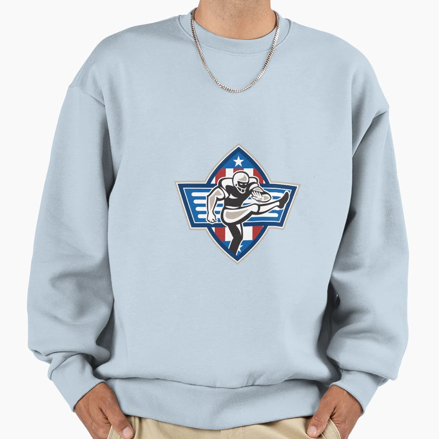 American Football Placekicker Sweatshirt - Trendy Graphic Unisex - T-Shirt, Sweatshirt, Hoodie
