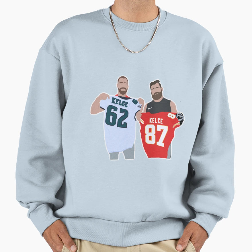 Kelce Brothers Sweatshirt - Graphic Print Men Women - T-Shirt, Sweatshirt, Hoodie