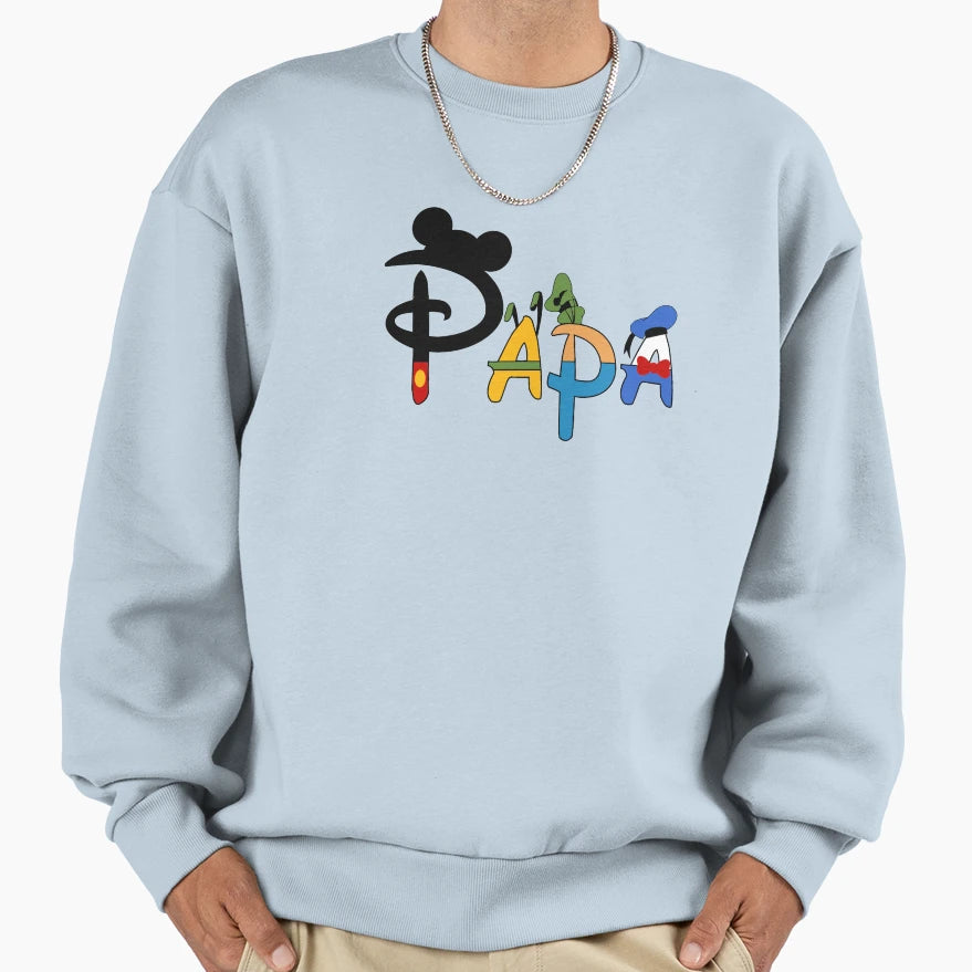 Papa Daddy Sweatshirt - Trendy Graphic Men Women - T-Shirt, Sweatshirt, Hoodie