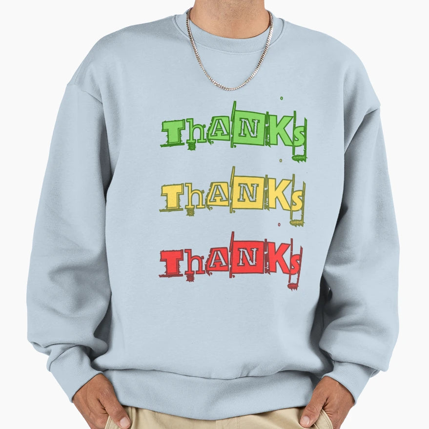 Thanks English To Hindi Creative T-Shirt - Fun Novelty Design Men Women - T-Shirt, Sweatshirt, Hoodie