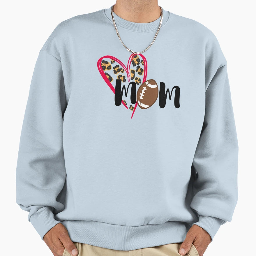 Football Mom Sweatshirt - Casual Everyday Wear for Adults - T-Shirt, Sweatshirt, Hoodie