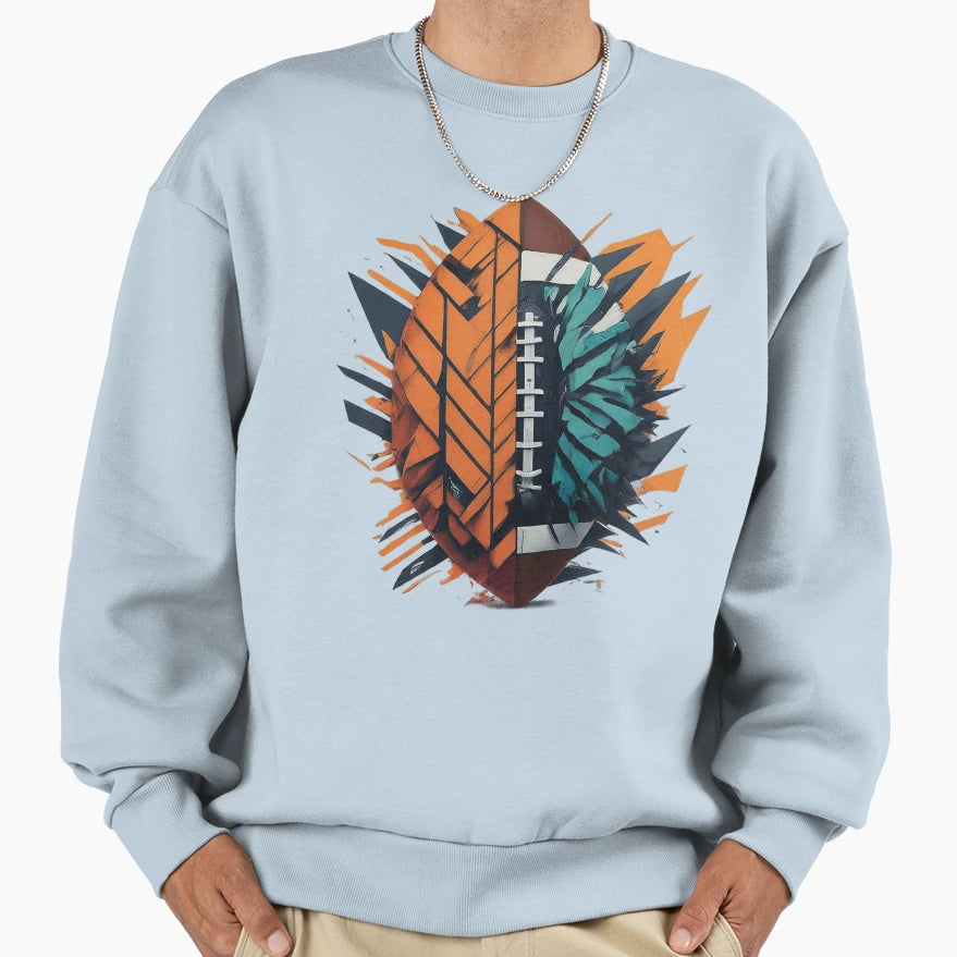 Football Love Sweatshirt - Custom Art Print Unisex - T-Shirt, Sweatshirt, Hoodie