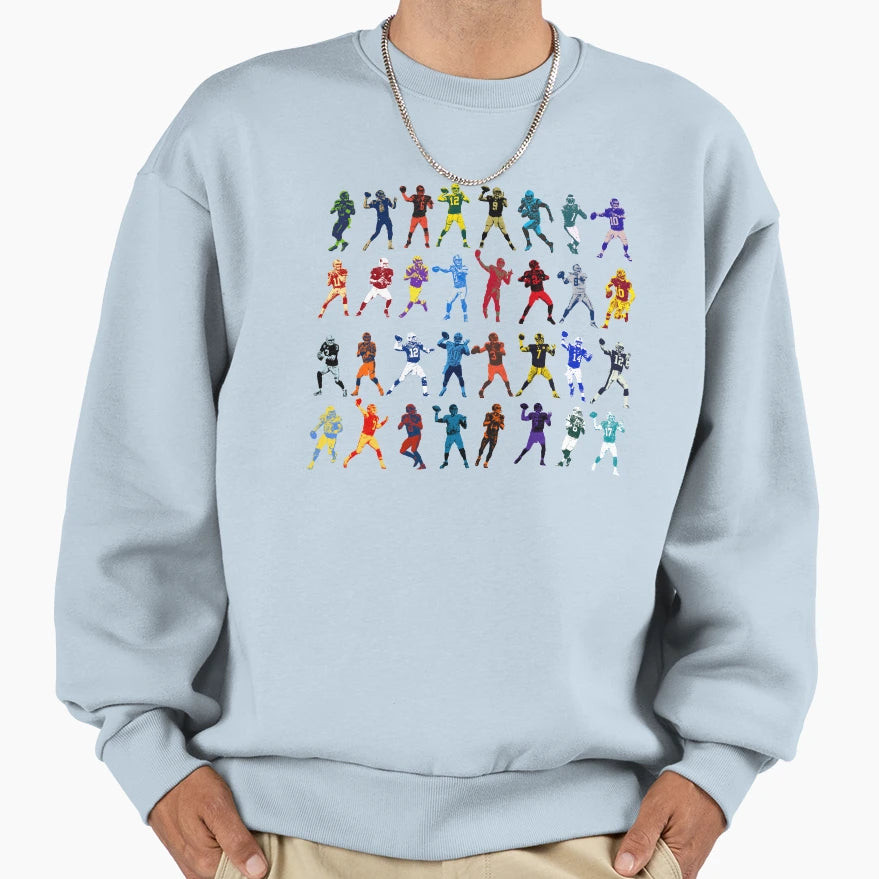 Quarterback Club Sweatshirt - Casual Everyday Wear Men Women - T-Shirt, Sweatshirt, Hoodie