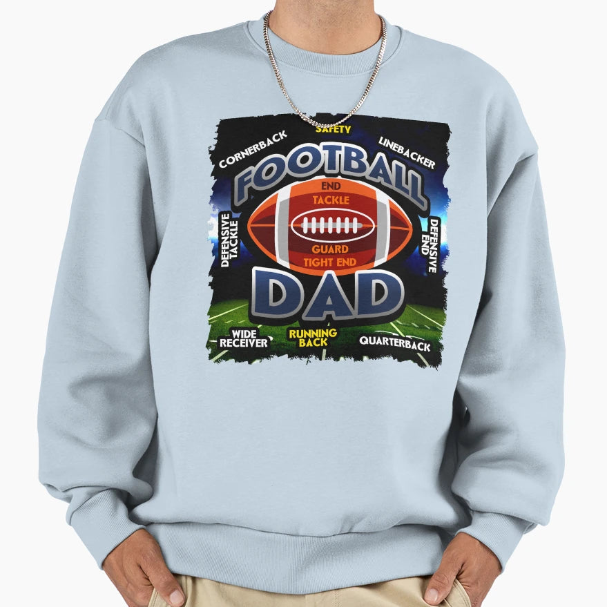 American Football Playing Positions Sweatshirt - Graphic Print Unisex - T-Shirt, Sweatshirt, Hoodie
